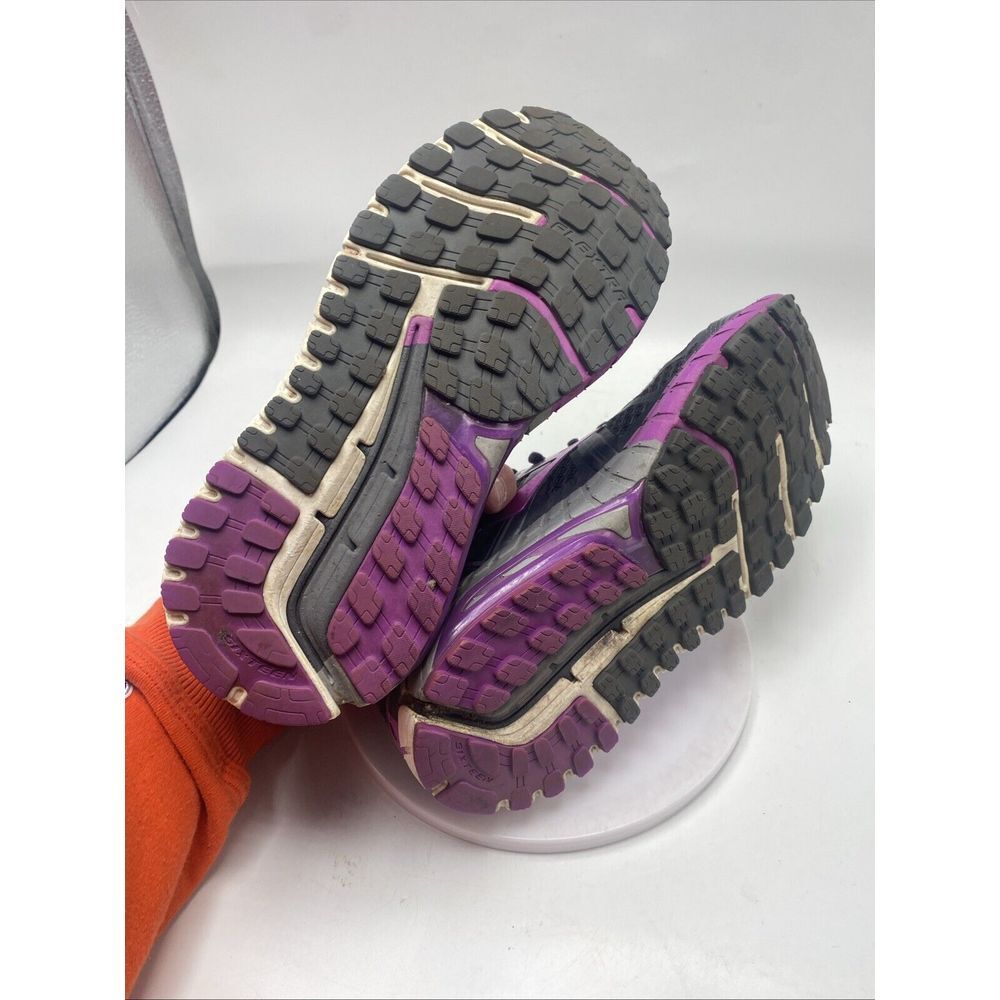 Brooks Shoes Women Size 6 Ariel Running  Black Purple Athletic 3672 - Picture 12 of 16